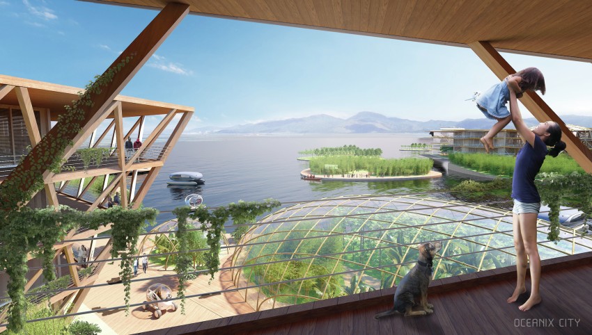 Проект плавающих городов OCEANIX / BIG-Bjarke Ingels Group 