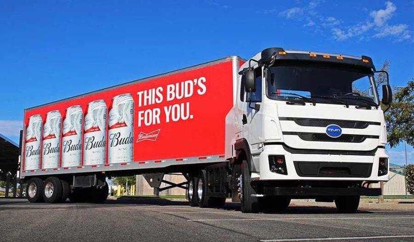 пивной фургон Budweiser