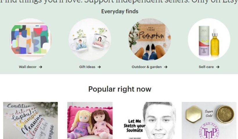 Etsy online marketplace